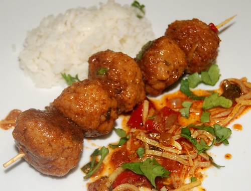 Indycze pulpety z chińskim smaczkiem