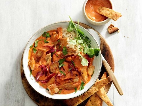 Przepis na Indyjskie curry z roślinnymi kawałkami a'la „kurczak” Indyjskie curry z roślinnymi kawałkami a'la „kurczak”