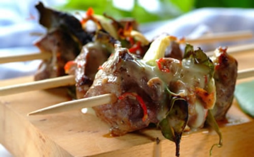 Przepis na Jagnięce kebaby po grecku Jagnięce kebaby po grecku