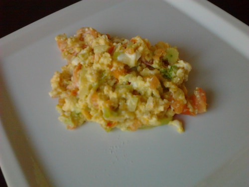 Jajecznica z łososiem