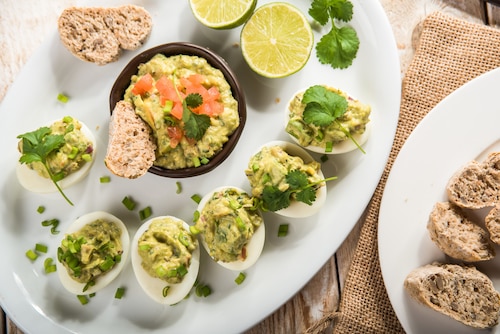 Przepis na Jajka faszerowane guacamole Jajka faszerowane guacamole