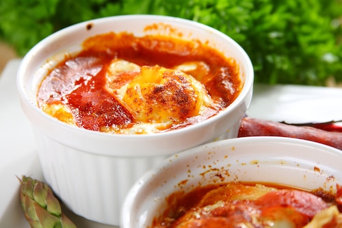 Przepis na Jajka flamenco Jajka flamenco