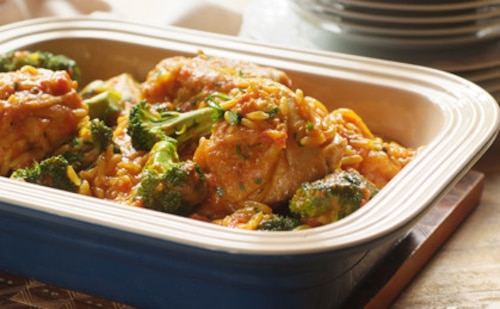 Przepis na Udka pieczone z ryżem Udka pieczone z ryżem