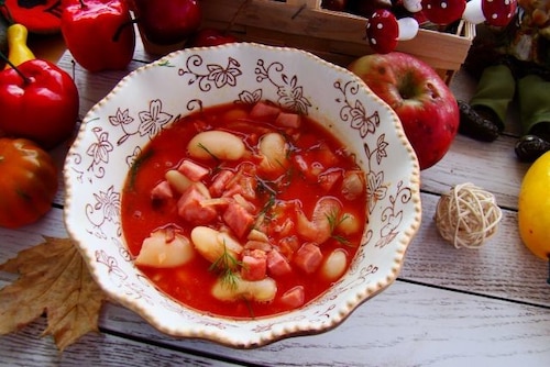 Jesienna zupa fasolowa