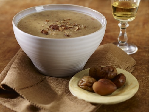 Jesienna zupa z kasztanów