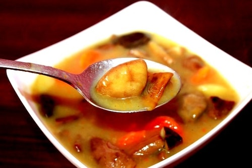 Jesienna zupa z podgrzybkami 