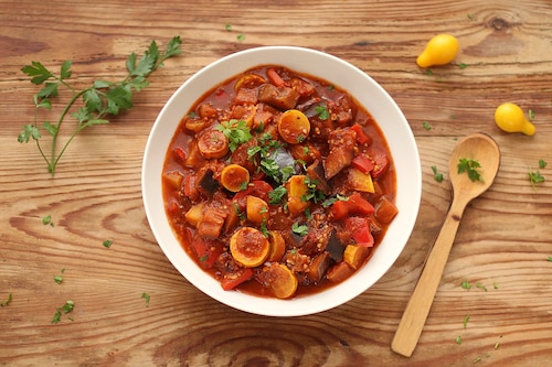 Jesienny gulasz wege