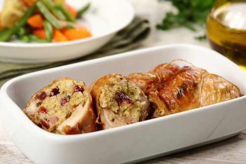 Przepis na Kacze udka faszerowane kaszą jaglaną Kacze udka faszerowane kaszą jaglaną