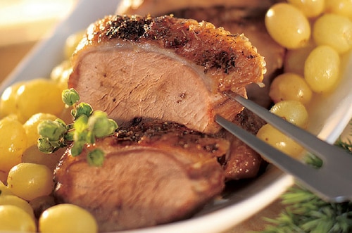 Kaczka z winogronami