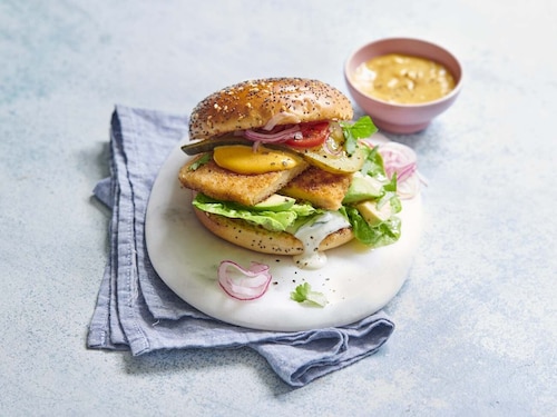 Przepis na Kanapka z wegańskim sznyclem Kanapka z wegańskim sznyclem