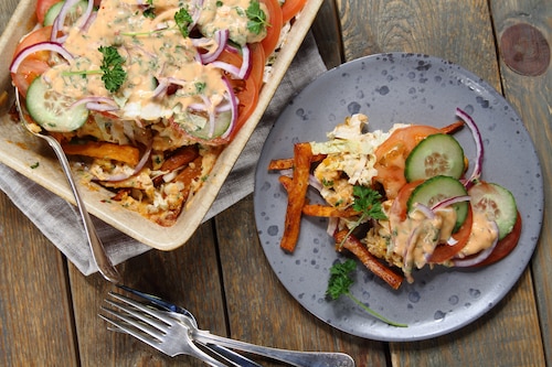 Przepis na Fast food a’la kapsalon - VIDEO Fast food a’la kapsalon - VIDEO