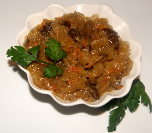 Kapusta z grzybami w karnawale  