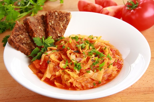 Kapusta z pomidorami