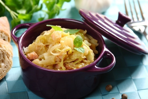 Przepis na Kapusta zasmażana z boczkiem Kapusta zasmażana z boczkiem