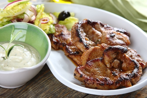 Przepis na Karkówka z grilla à la kebab Karkówka z grilla à la kebab