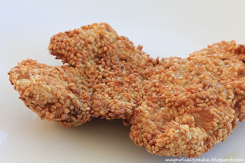 Kąski drobiowe w sezamie