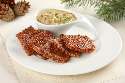 Kasza gryczana z sosem grzybowym