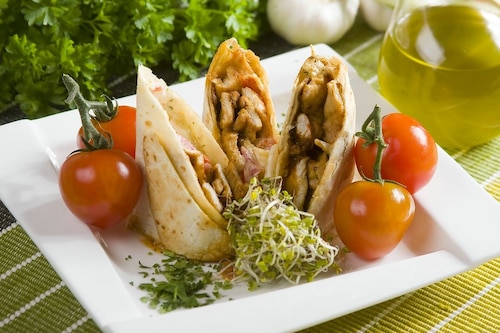 Kebab z sosem czosnkowym 