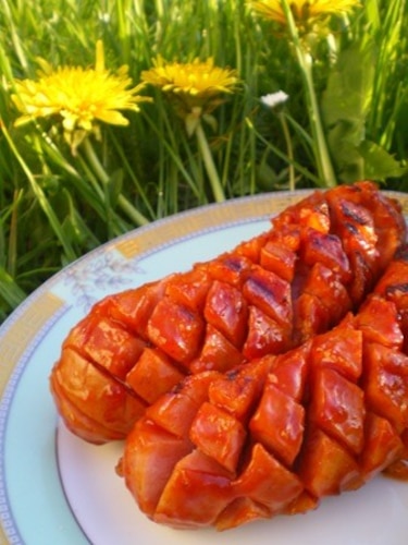 Kiełbaski w ostrej glazurze