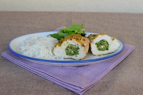 Kieszonki drobiowe z fetą i cukinią