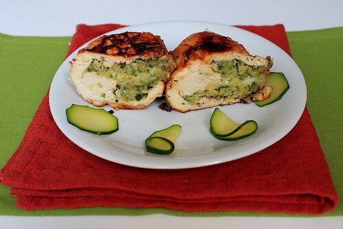 Kieszonki z cukinią i mozarellą