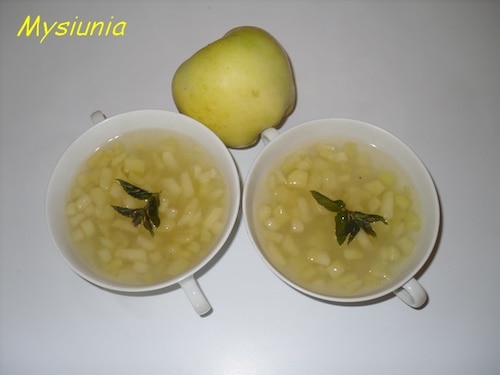 Kisiel jabłkowo – miętowy