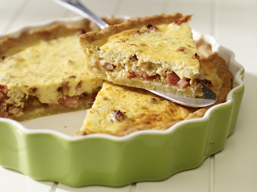 Klasyczna zapiekanka Quiche Lorraine - Placek lotaryński 