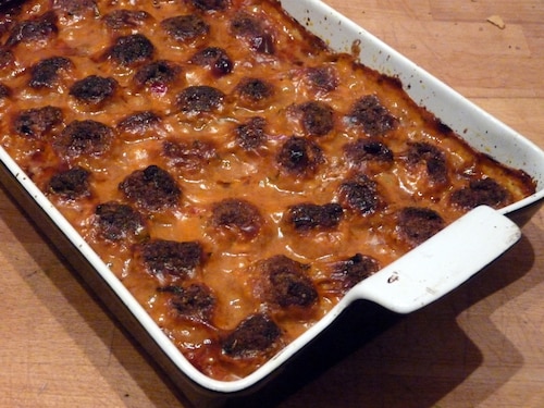 Klopsiki w sosie śmietanowo-pomidorowym