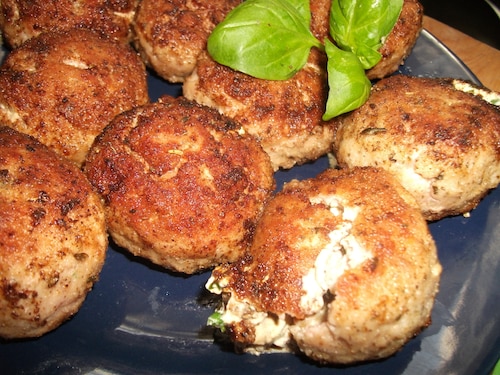 Klopsiki z ricottą, bazylią i suszonymi pomidorami