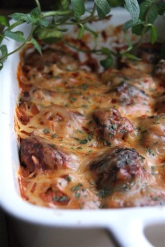 Klopsiki zapiekane na ostro