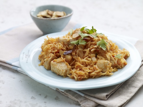 Przepis na Ryż z kurczakiem i pomidorami Ryż z kurczakiem i pomidorami