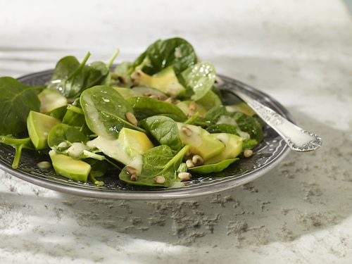 Sałatka ze szpinaku i awokado