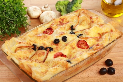 Przepis na Lasagne z pieczarkami Lasagne z pieczarkami
