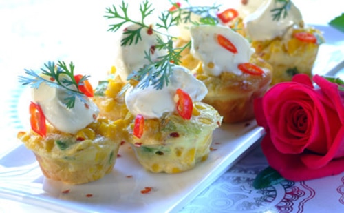 Przepis na Babeczki koktajlowe na słono Babeczki koktajlowe na słono