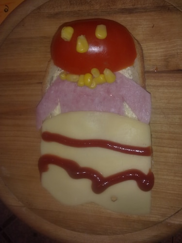 Przepis na kolorowa kanapka kolorowa kanapka