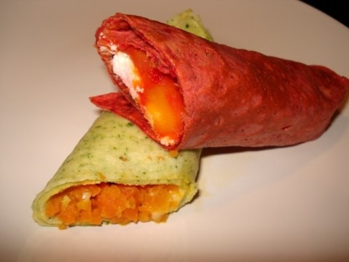 Kolorowe naleśniki z warzywami