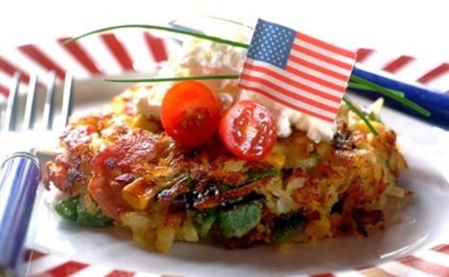 Kolorowe placki ziemniaczane