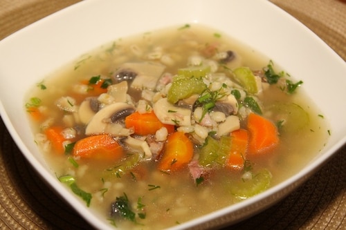 Przepis na Kolorowy krupnik z pęczakiem Kolorowy krupnik z pęczakiem