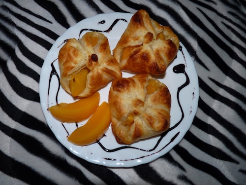 Koperty z brzoskwiniami