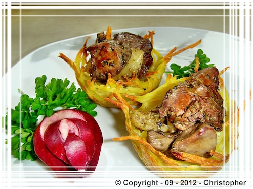 Koszyczek wątróbek