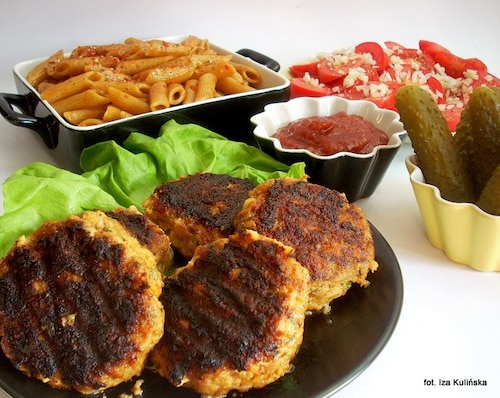 Kotleciki wieprzowo - jarzynowe grillowane 