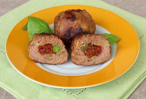 Kotlety mielone z gorszkiem i suszonymi pomidorami