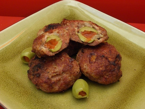 Kotlety mielone z oliwkami