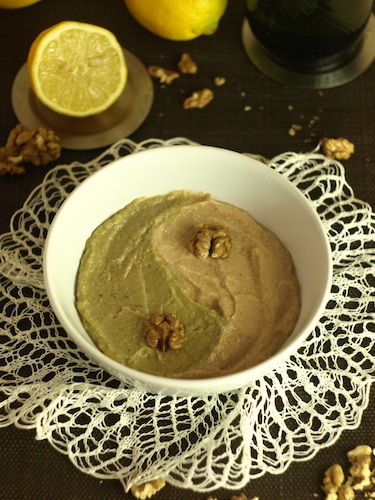 Krem z kalafiora i zielonego groszku