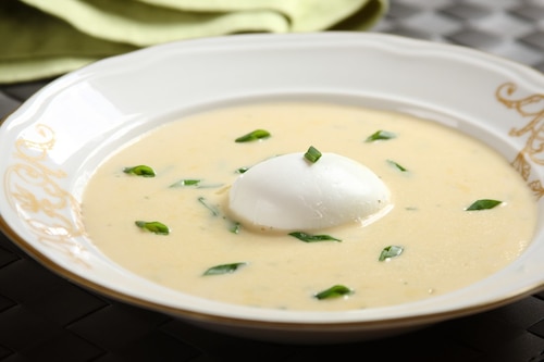 Krem z kurek po francusku 