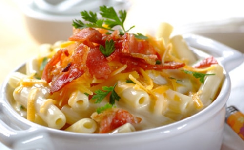 Przepis na Kremowe macaroni z boczkiem Kremowe macaroni z boczkiem