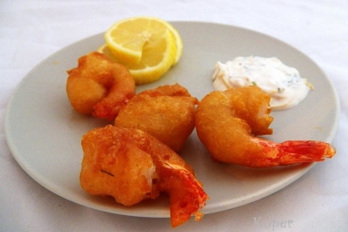 Krewetki w cieście piwnym