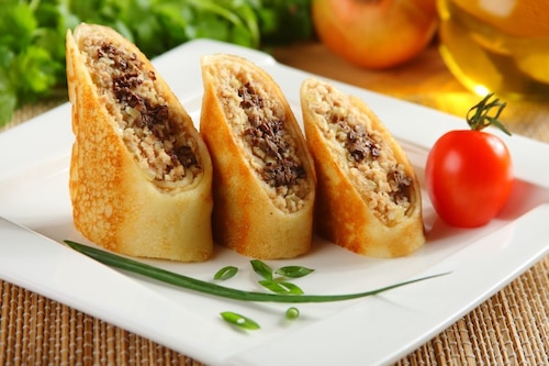 Przepis na Krokiety z mięsem i grzybami  Krokiety z mięsem i grzybami