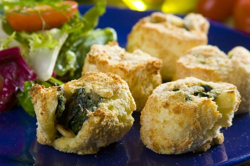 Przepis na Krokiety ze szpinakiem i serem Krokiety ze szpinakiem i serem