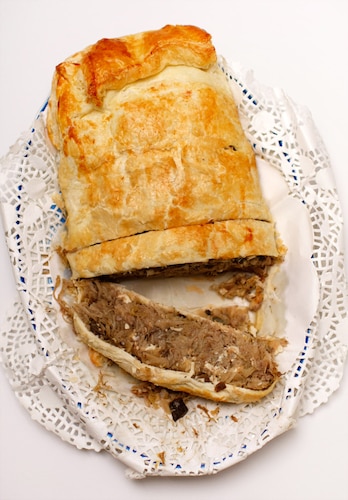 Kulebiak z ciasta francuskiego